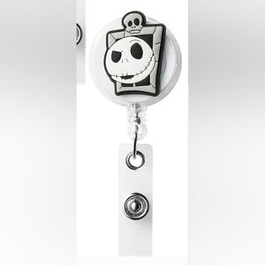 Disney The Nightmare Before Christmas Badge Reel Retractable ID Holder NWOT